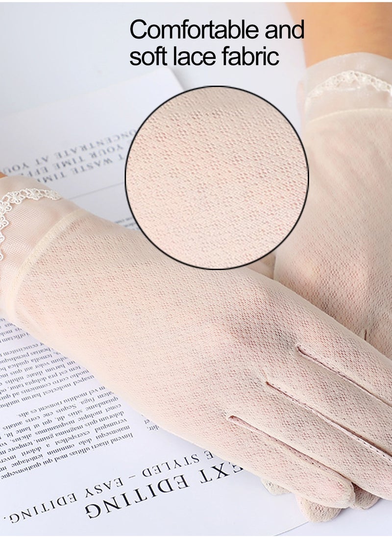 Rightsure - 2 Pairs UV Protection Gloves Driving Gloves Women, Full Finger UV Gloves Sun Protection Gloves, Sunblock Gloves Non Slip UV Protection Driving Gloves Summer Outdoor Gloves for Women and Girls - Image 1