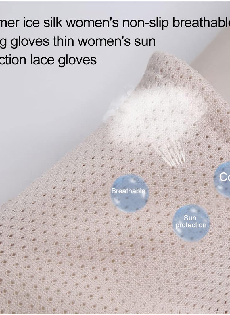 Rightsure - 2 Pairs UV Protection Gloves Driving Gloves Women, Full Finger UV Gloves Sun Protection Gloves, Sunblock Gloves Non Slip UV Protection Driving Gloves Summer Outdoor Gloves for Women and Girls - Image 1