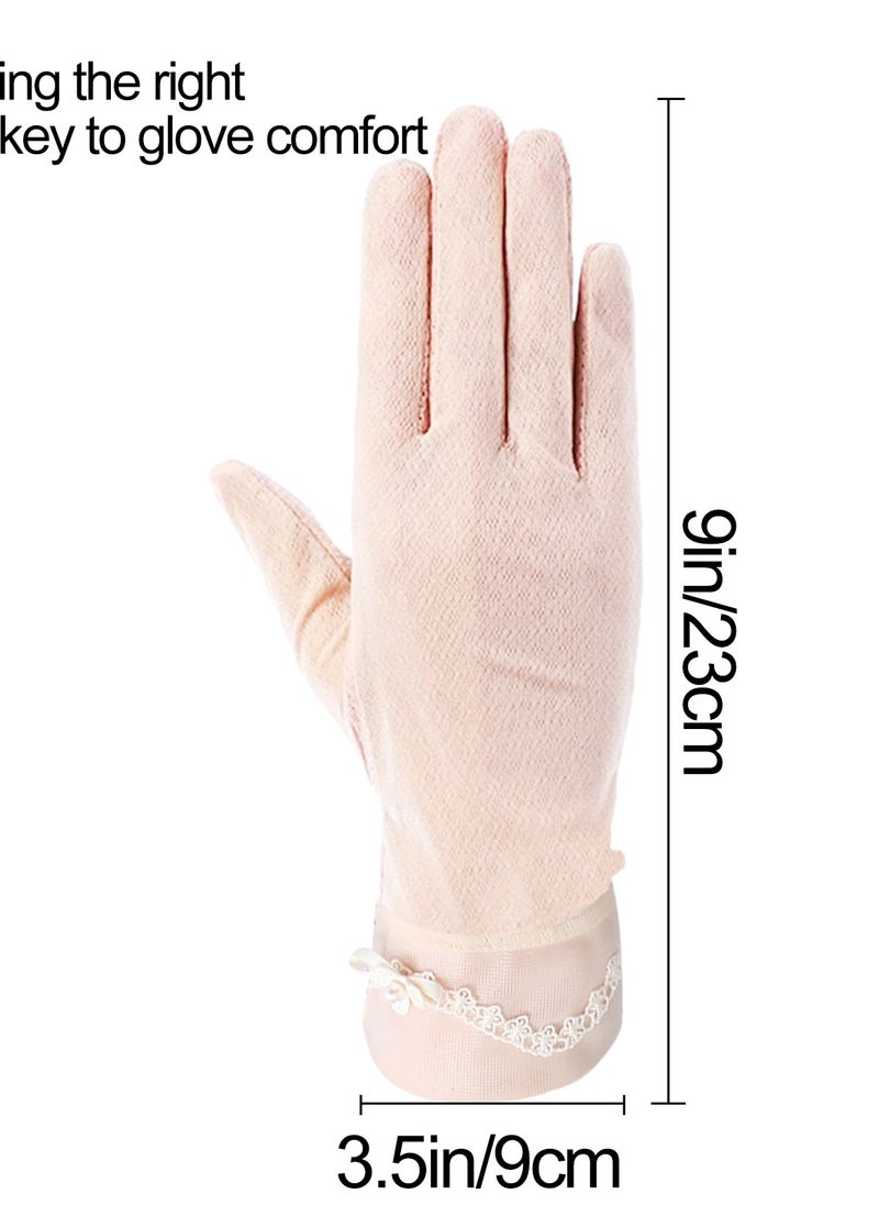Rightsure - 2 Pairs UV Protection Gloves Driving Gloves Women, Full Finger UV Gloves Sun Protection Gloves, Sunblock Gloves Non Slip UV Protection Driving Gloves Summer Outdoor Gloves for Women and Girls - Image 1