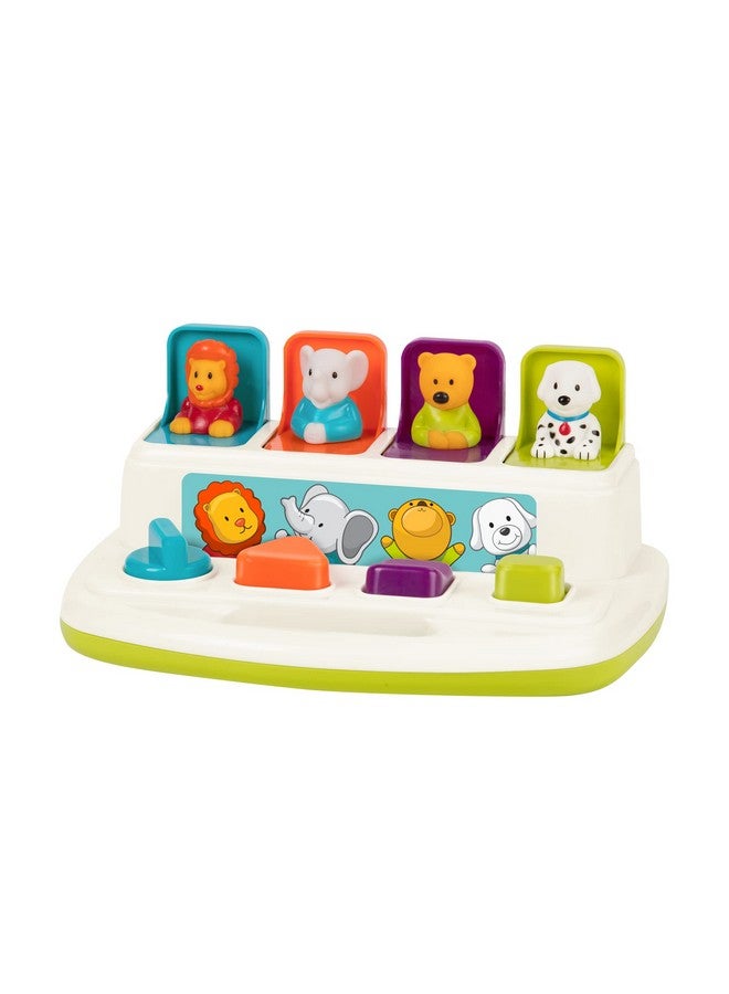 BATTAT باتات - لعبة السبب والنتيجة - لعبة تطويرية مع أزرار وألوان - ألعاب حيوانات فرز الألوان - للأطفال، الصغار، الرضع - 18 شهرًا + - أصدقاء منبثقة - Image 1