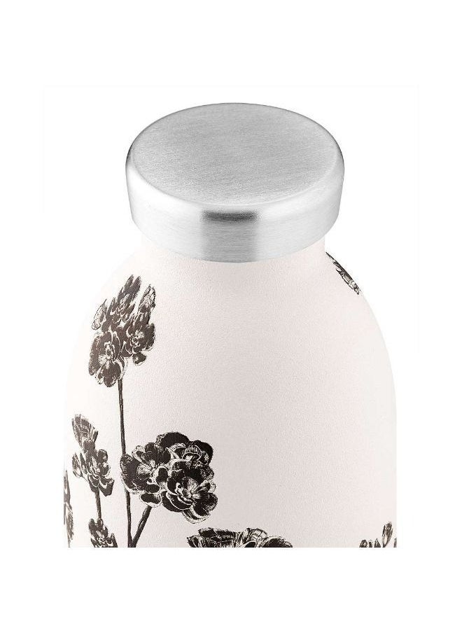 24Bottles - CLIMA Bottle (500ml) Double Walled Insulated Stainless Steel Water Bottle - White/Black - Image 1