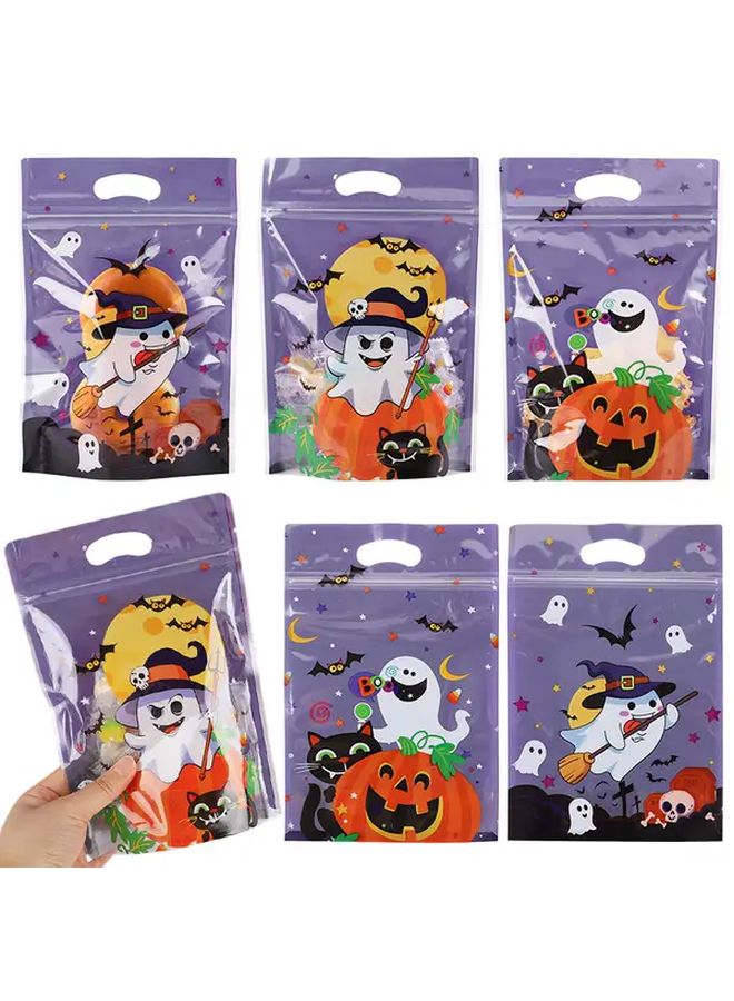 20 Pcs Halloween Candy Bags With Zipper Self Sealing For Treats Party Favors - Image 1