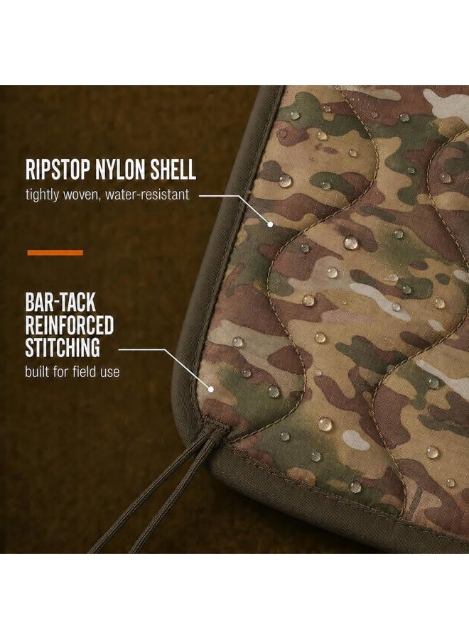 USGI Industries Military Woobie Blanket | Thermal Insulated Camping Blanket, Poncho Liner | Large, Portable, Insulation, Water-Resistant, for Hiking, Survival | Compression Carry Bag - Image 3