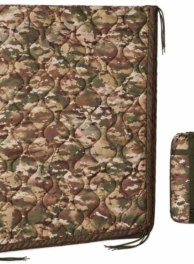 USGI Industries Military Woobie Blanket | Thermal Insulated Camping Blanket, Poncho Liner | Large, Portable, Insulation, Water-Resistant, for Hiking, Survival | Compression Carry Bag - Image 1