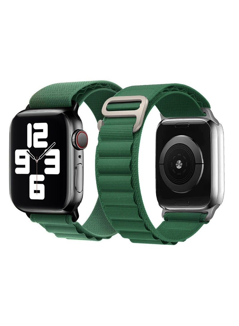Alpine Loop Band For Apple Watch Band 38mm/40mm/41mm Nylon Woven Sport Strap Compatible with iWatch Series 7/SE/6/5/4/3/2/1 Adjustable Strap - Image 1
