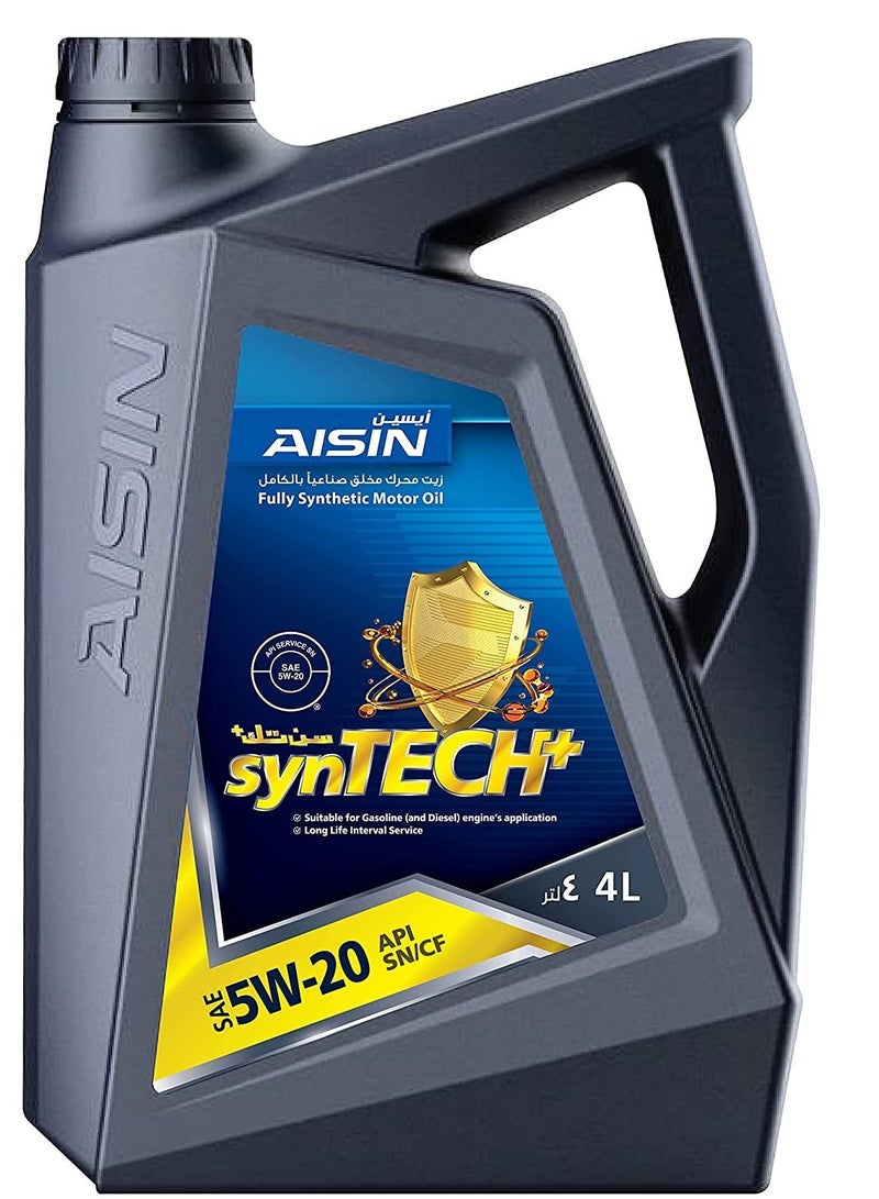 AISIN 5W-20 FULLY SYNTHETIC ENGINE OIL 4LTR - Image 1