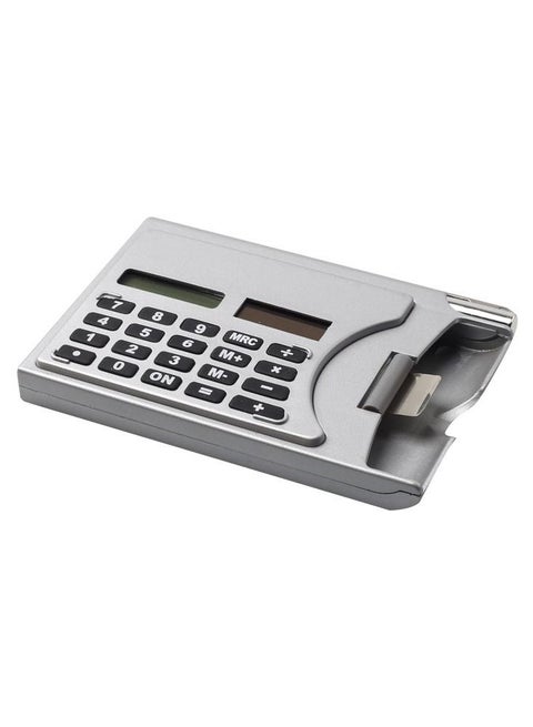 3 in 1 Multi-Function Solar Powered Calculator with Pen and Business Card Holder