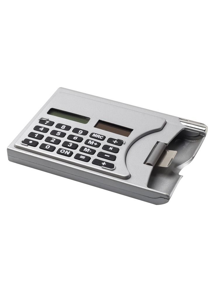 3 in 1 Multi-Function Solar Powered Calculator with Pen and Business Card Holder