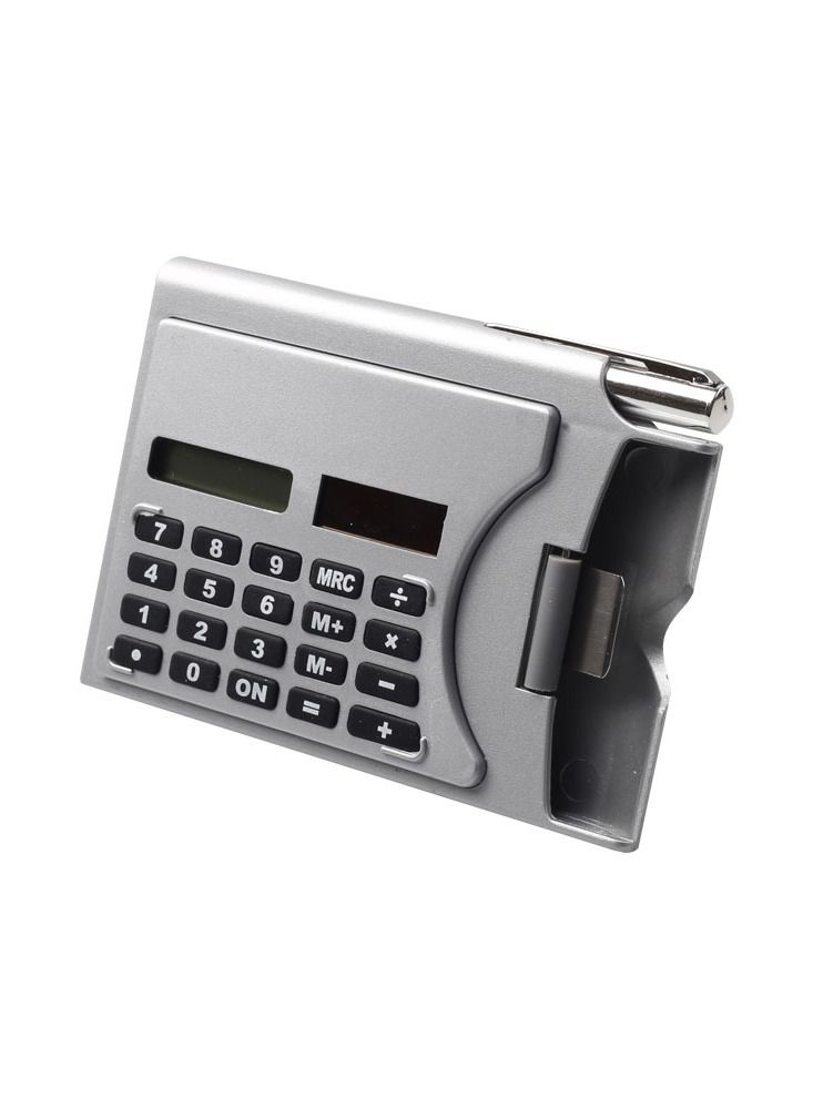 3 in 1 Multi-Function Solar Powered Calculator with Pen and Business Card Holder