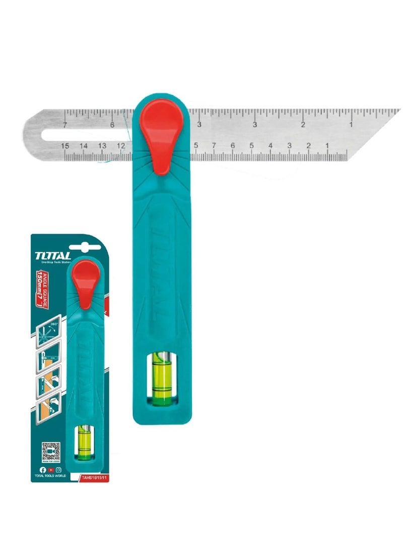 TOTAL Total Angle Square Precision Protractor and Ruler TAHS181511  - Image 2