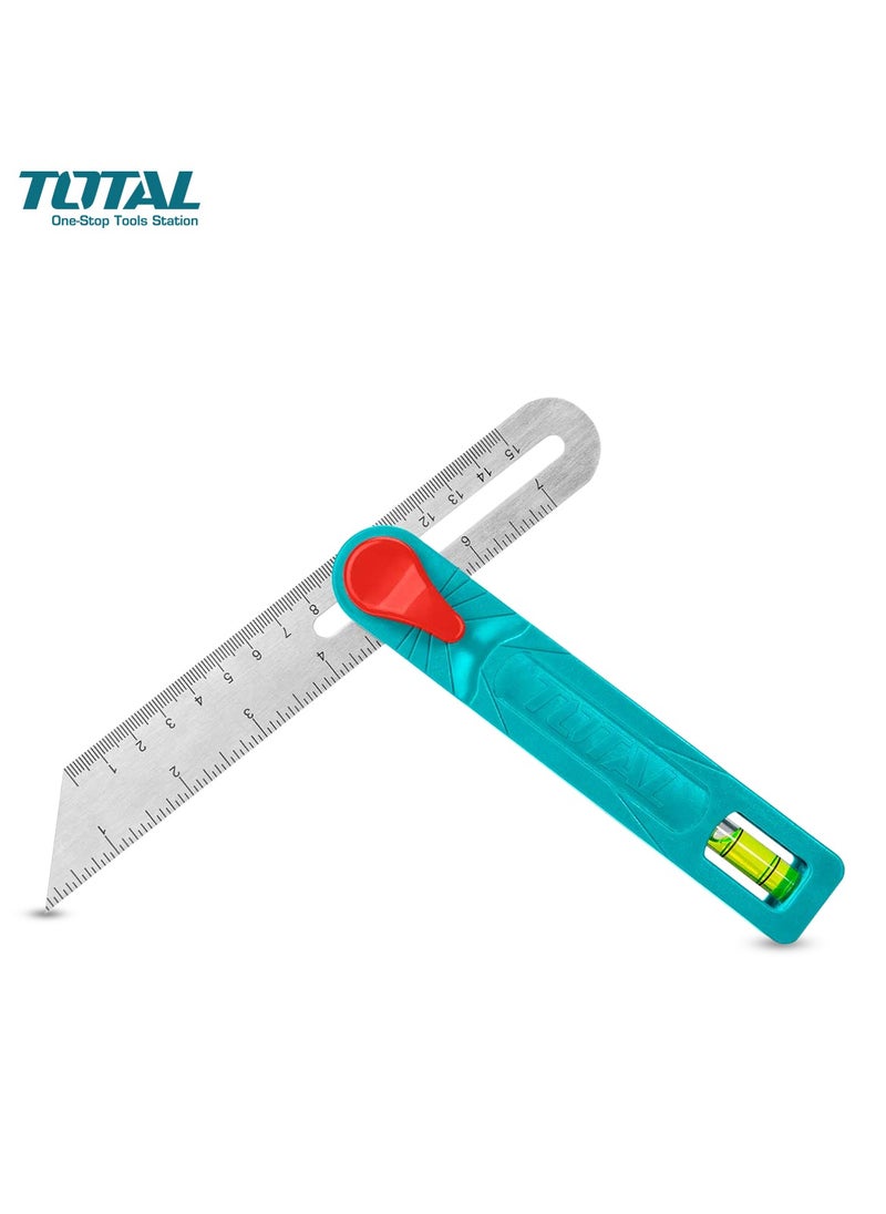 Total Angle Square Precision Protractor and Ruler TAHS181511