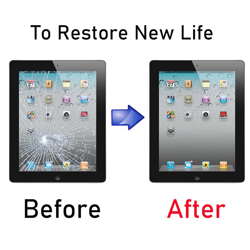 JPUNG for iPad Air 1st Generation Screen Replacement Touch Glass Digitizer,Only for A1474 A1475 A1476 Air 1st Gen, with Home Button, Full Repair Kit(Video Guide) - Image 5
