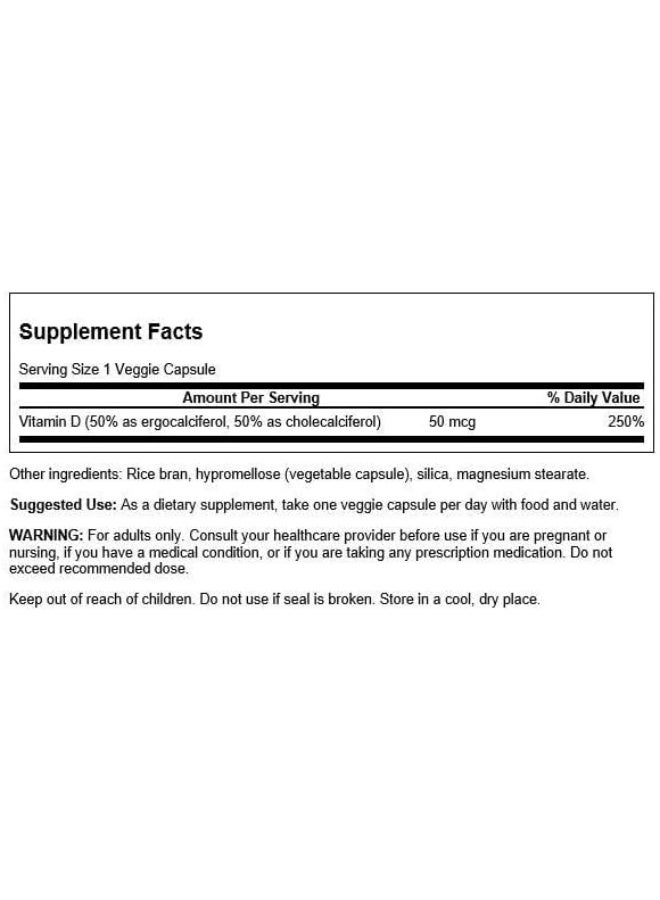 SWANSON Vitamin D2 & D3 Supplement for Bone Health - Image 2