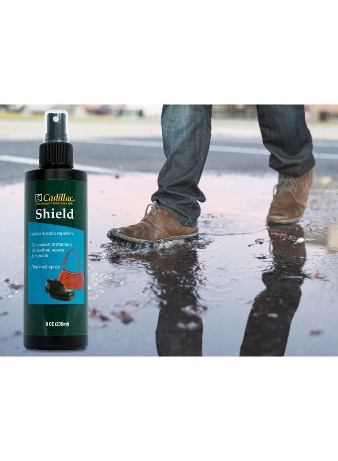 Cadillac Shield Water and Stain - Leather and Fabric Protector Spray - Great for Shoes - 8 oz - Non Aerosol - Waterproof and Protect Suede, Leather, Nubuck, Fabric, Nylon, Polyester & More - Image 4