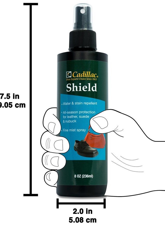 Cadillac Shield Water and Stain - Leather and Fabric Protector Spray - Great for Shoes - 8 oz - Non Aerosol - Waterproof and Protect Suede, Leather, Nubuck, Fabric, Nylon, Polyester & More - Image 5