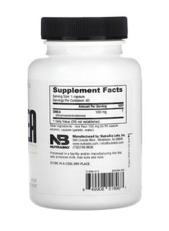 NutraBio DHEA 100 mg 60 Capsules  - Image 2