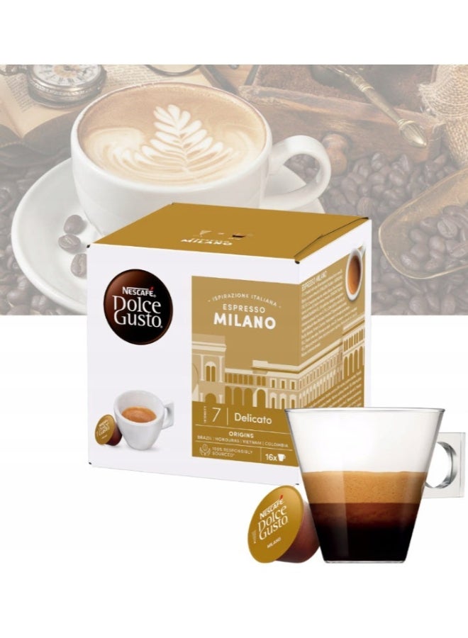 Nescafe Dolce Gusto Espresso Milano Delicato 16 Coffee 297.2grams Pack of 3 - Image 3