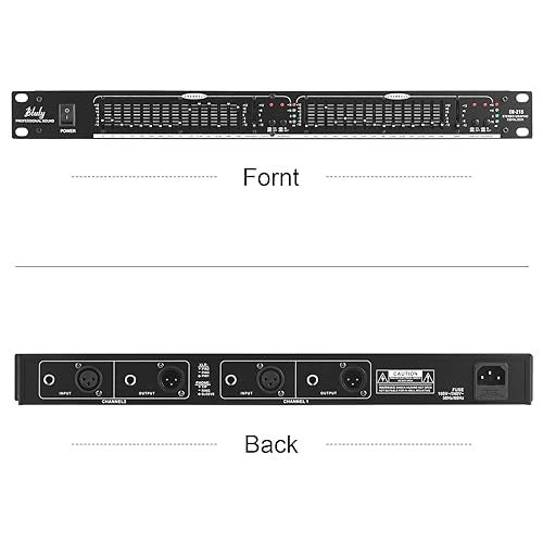 Btuty Audio Equalizer EQ-215 Dual Channel 15-Band Equalizer 1U Rack Mount 2-channel Stereo Graphic Equalizer Stereo Equalizer Graphic Equalizer - Image 5
