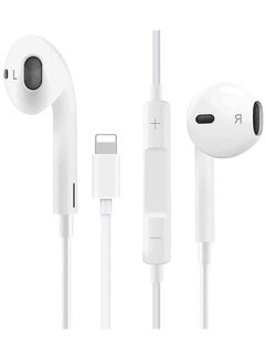 Earphone With Lightning Connector, Wired Headset Panel Has Microphone And Volume Control Keys, Clear And Noise Isolation , Compatible With iPhone 14