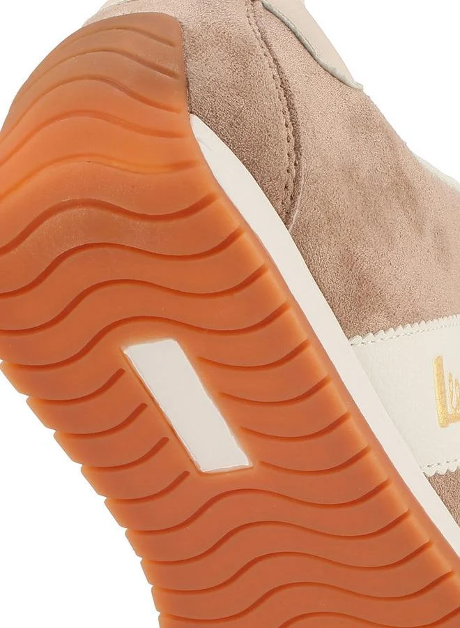 Lee Cooper BEIGE Women Panelled Lace-Up Ankle Sneakers for Women | Best Price UAE