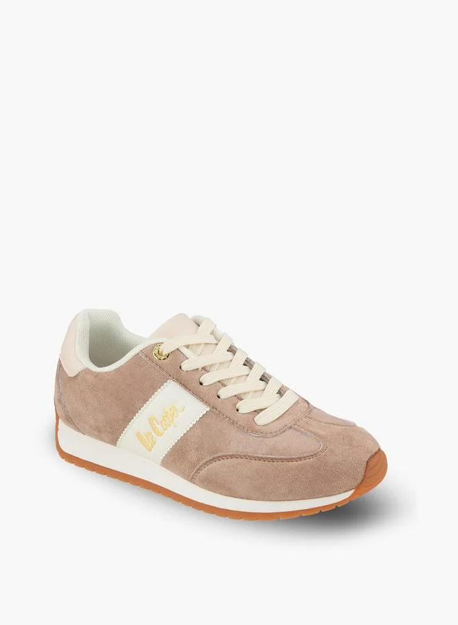 Lee Cooper BEIGE Women Panelled Lace-Up Ankle Sneakers for Women | Best Price UAE