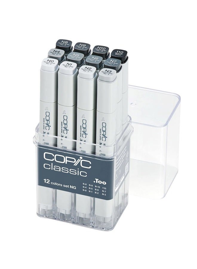 COPIC MRKR 12PC NEUTRAL GRY SE - Image 2
