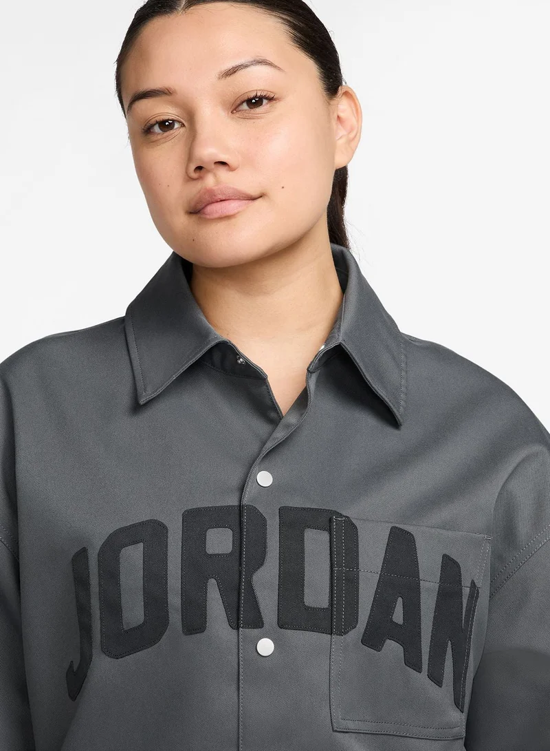 Jordan  W J Flt Ss Woven Top for Women | Best Price UAE