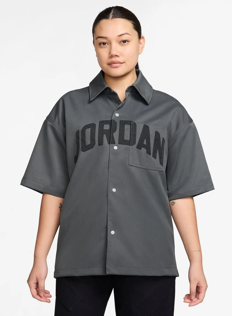 W J Flt Ss Woven Top