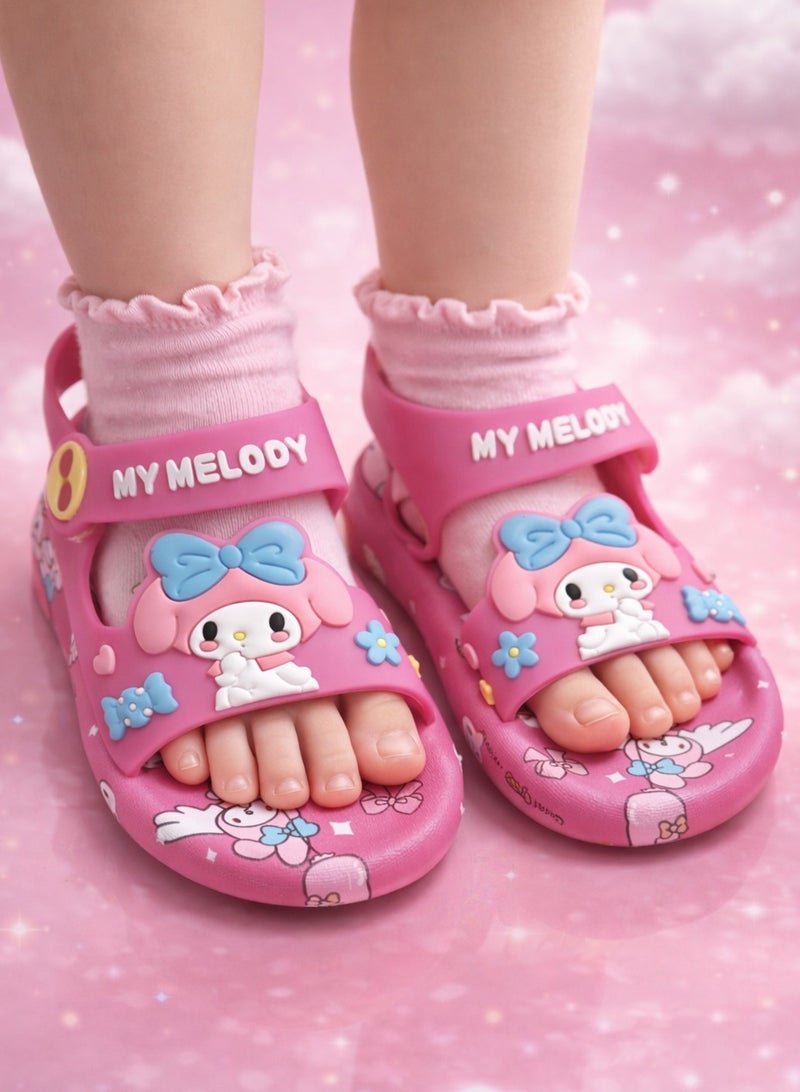 MY MELODY Sandal slipper Beautiful and Vibrant Design with a Soft Sole - for Girls - Size 28-29 - Image 1