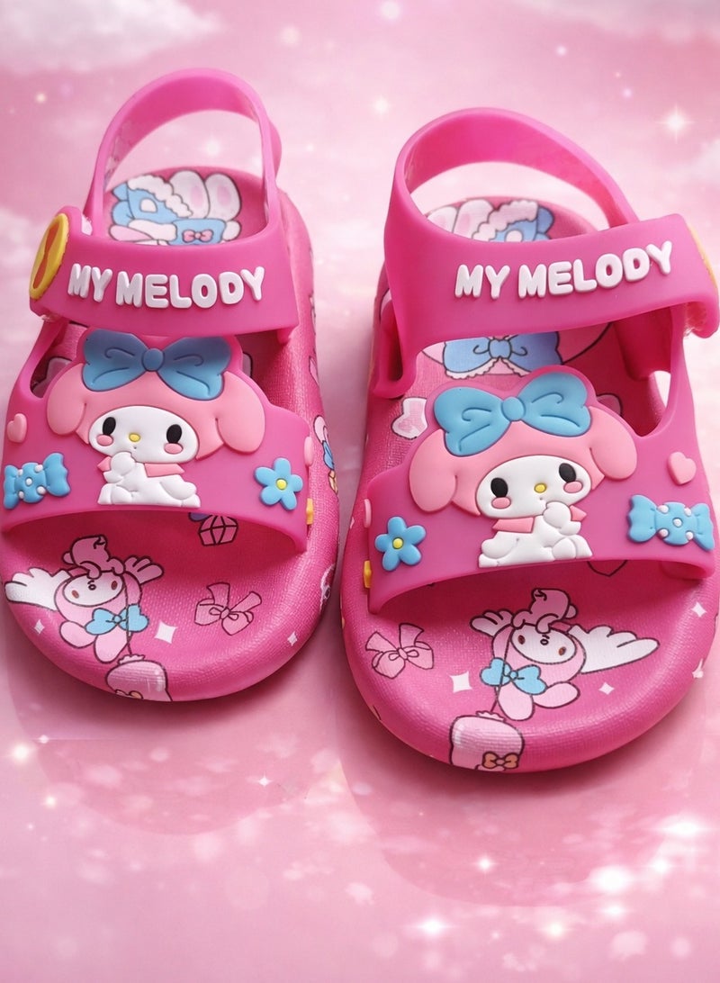 MY MELODY Sandal slipper Beautiful and Vibrant Design with a Soft Sole - for Girls - Size 28-29 - Image 2