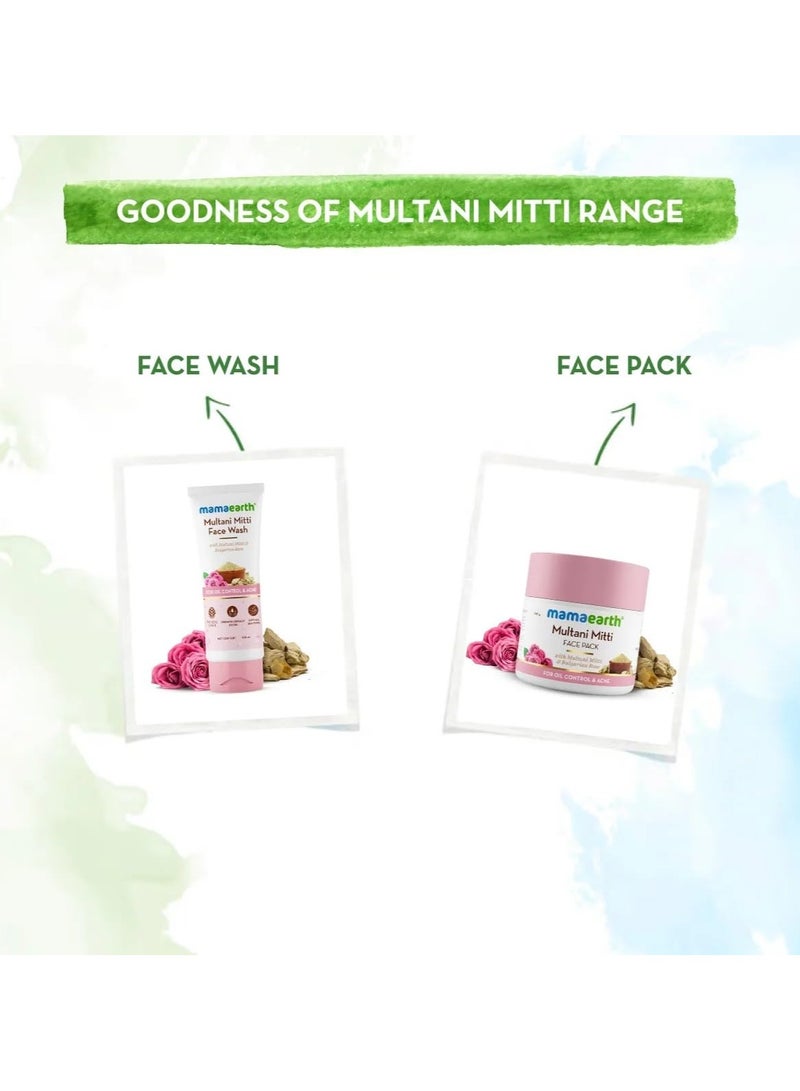 Mama Earth Multani Mitti Face Wash with Multani Mitti & Bulgarian Rose For Oil Control & Acne | Suits All Skin Types | Hydrating & Gentle | Paraben-Free | No Silicones | Sulphate-Free | For Men & Women | 100 ml - Image 4