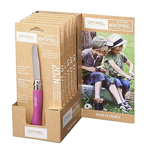 Opinel OP01699 Round End Safety Fuchsia Knife - Image 2