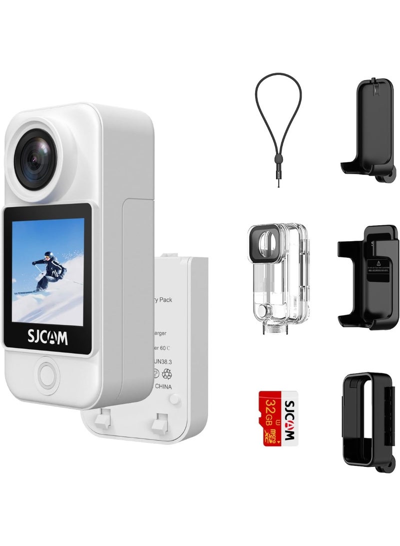 أس جي كام كاميرا جيب اكشن C300 4K30fps، كاميرا رياضية تعمل باللمس 1.33 بوصة، 2.4G/5G واي فاي مزدوج 20MP، كاميرا خوذة 6 محاور، مقاومة للماء حتى 30 م من اس جيه كام - Image 1