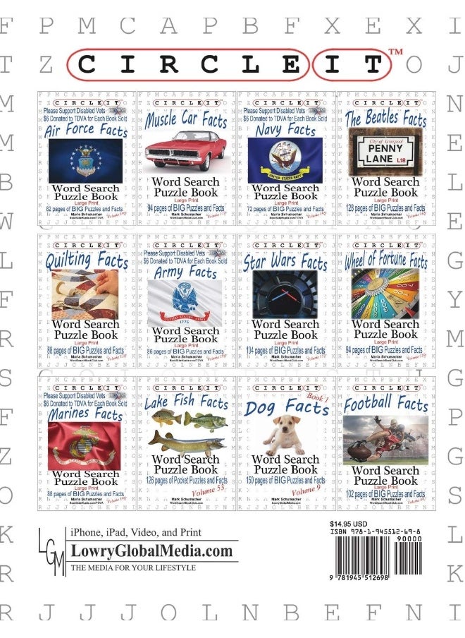 Circle It, US Marine Corps Facts, Word Search, Puzzle Book  - Image 2