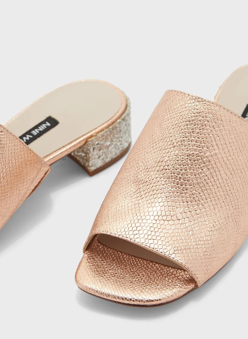 NINE WEST Raydon Low Heel Mule