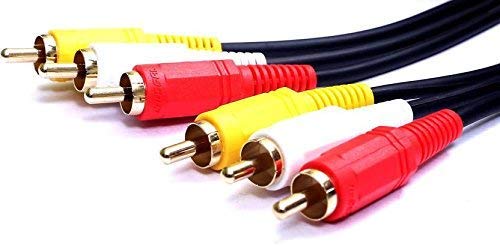 LOTA 3RCA Male to 3RCA Male AV Cable, Gold-Plated Stereo Audio Video TV-Out Cable for LED TV, LCD, Home Theater, DVD Player, Laptop, PC – Composite RCA Cable Compatible with Gaming Consoles - Image 4