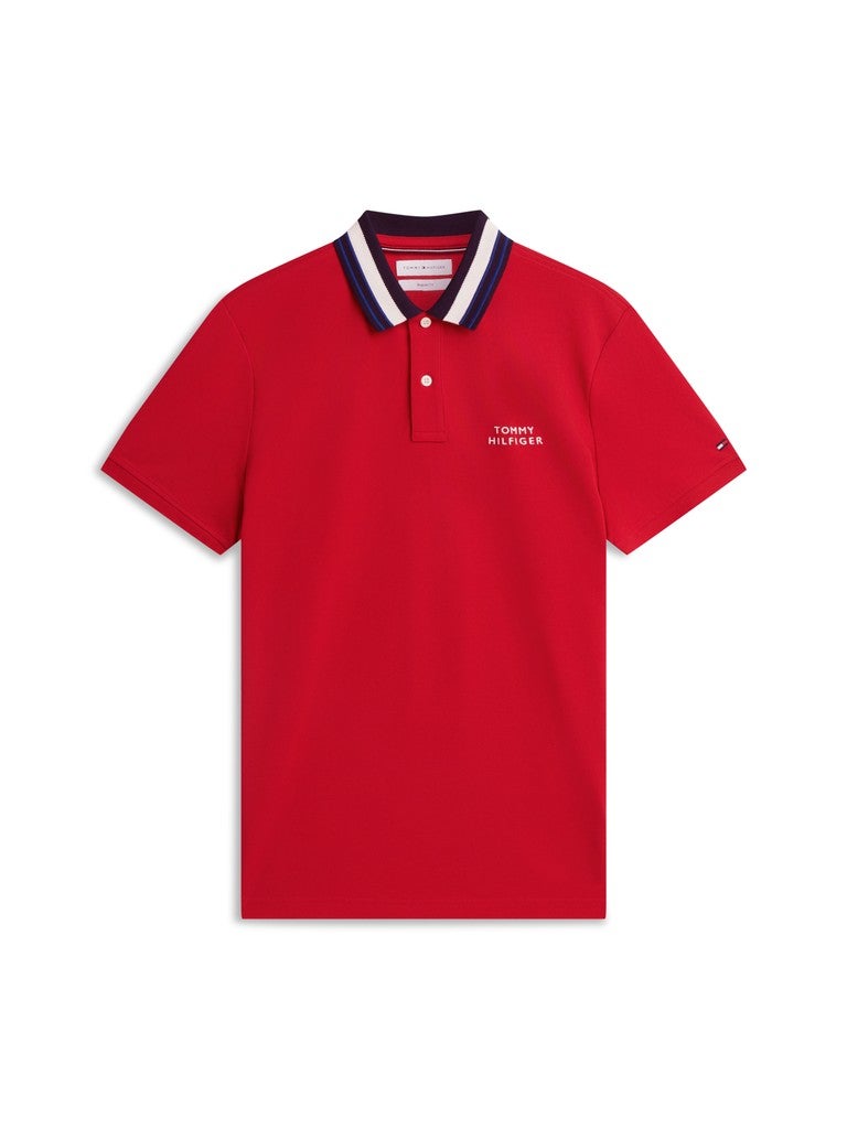 TOMMY HILFIGER Regular Fit Tipped Collar Polo Shirt - Image 5