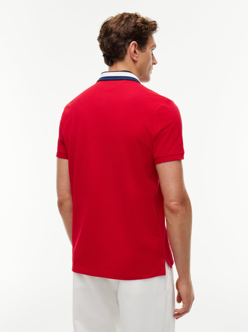 TOMMY HILFIGER Regular Fit Tipped Collar Polo Shirt - Image 3