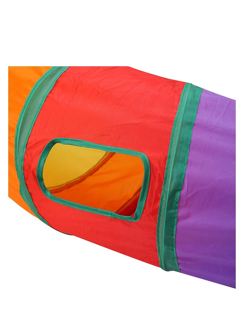 Cat Toys Cat Tunnel Collapsible Kitten Toys-Collapsible 1wayCat Tube- for Cat, Puppy, Rabbit (Rainbow) - Image 4