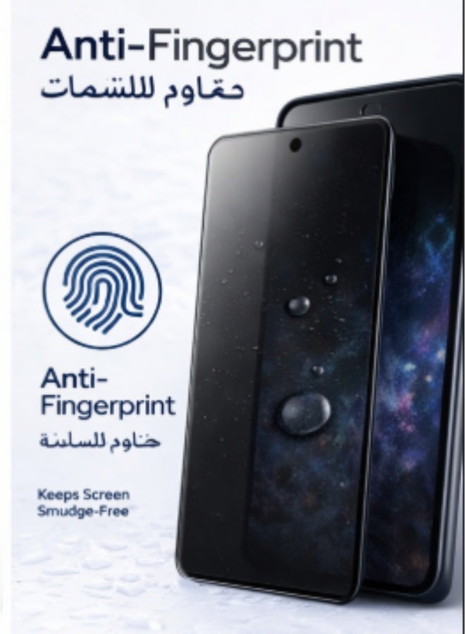MPBLBERRI Privacy Screen Protector for Samsung Galaxy A73 – Anti-Spy Tempered Glass, 9H Hardness, Full Coverage, Anti-Fingerprint Screen Guard - Image 2