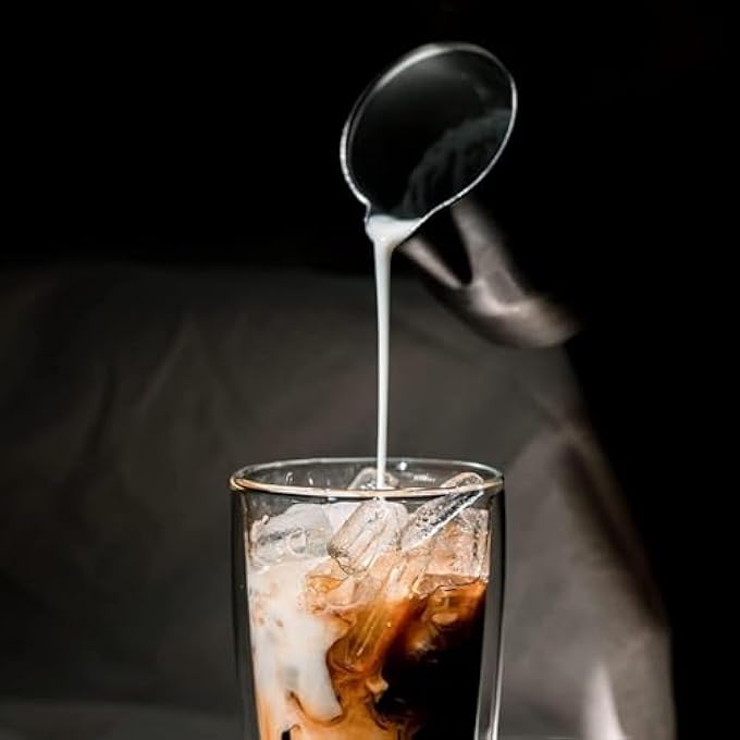 rayihni Coffee Pot 600Ml Stainless Steel Milk Frothing Pitcher With Lid And Spout Professional Milk Frothing Pitcher For Latte Art Durable Arabic Coffee Pot For Stovetop Use - Image 5