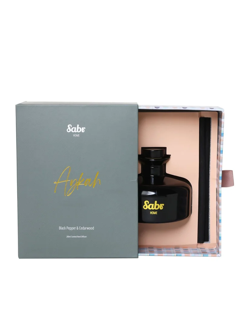 Sabr Black Pepper & Cedarwood Aykah Scented Reed Diffuser