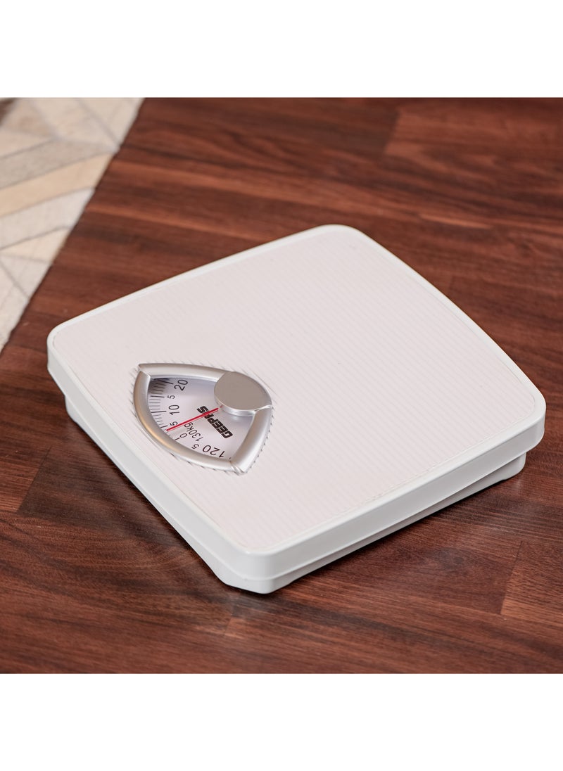 GEEPAS - Mechanic Health Scale , Multi-Purpose Weighing Machine with High Precision | Dial Readings, Weighing Machine for Human Body-Weight Machine, 130 KG Capacity, Bathroom Scale, With Step On Technology - Image 1