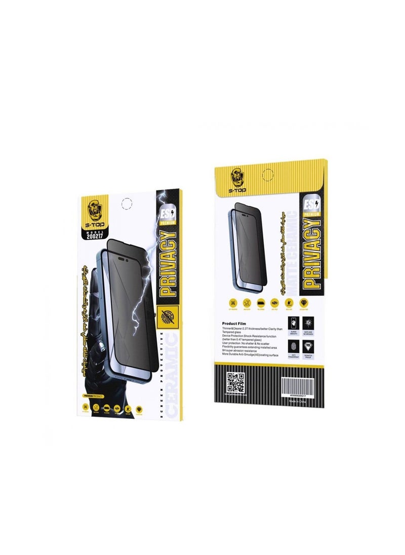S-TOP - Privacy Screen Protector For Apple iPhone 12 PRO MAX - Image 1