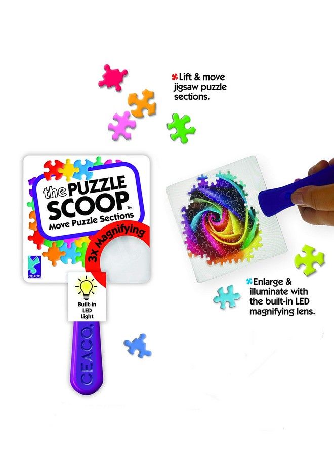 Ceaco The Puzzle Scoop A Lifting Moving Illuminating And Magnifying Puzzle Accessory For All Puzzlers - Image 3