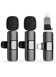 Wireless Lavalier Microphone for Phone(USB-C) Dual Wireless Microphone for Video Recording, Live Stream, Vlog, YouTube, TikTok, Facebook, Zoom - Noise Reduction & Plug-Play(No Need App/Bluetooth)