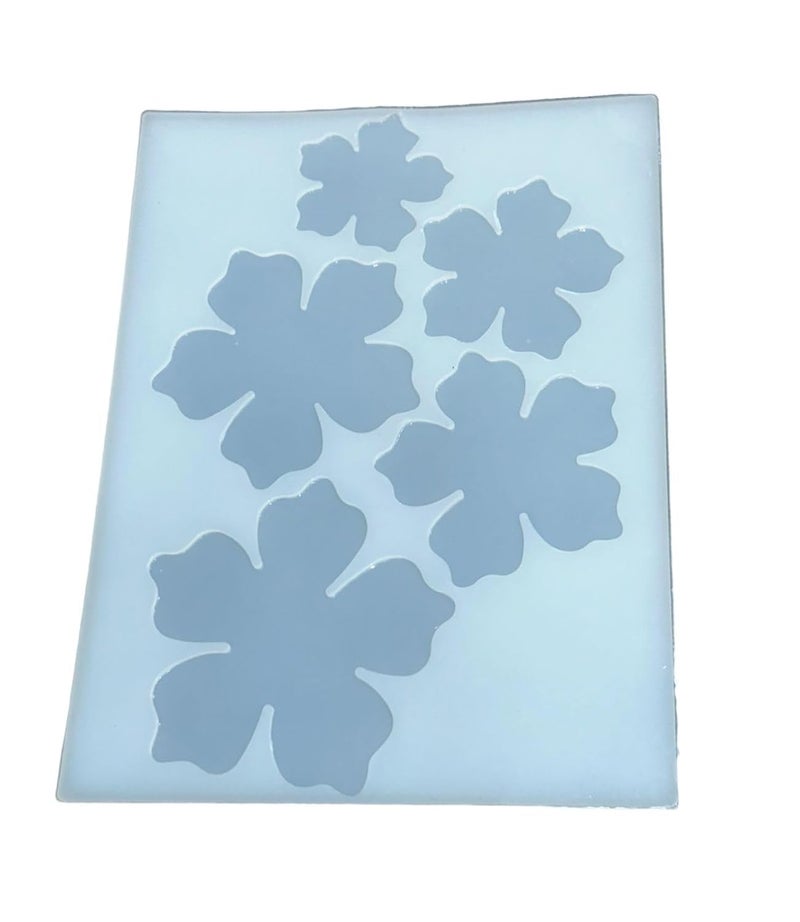 53 Arts 53ARTS 3D Flower Mould for Resin Art Flower Flower Decorative Mould Mold for Epoxy Resin DIY 3D Flower Mould 5 Cavity - Image 4