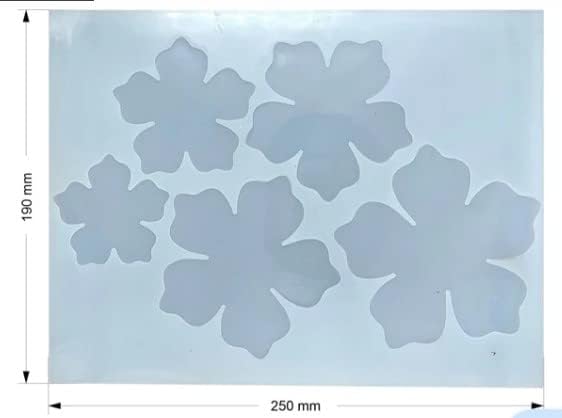 53 Arts 53ARTS 3D Flower Mould for Resin Art Flower Flower Decorative Mould Mold for Epoxy Resin DIY 3D Flower Mould 5 Cavity - Image 3