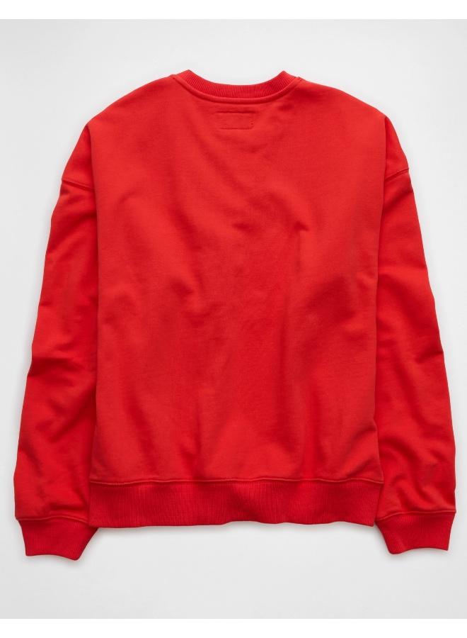 American Eagle AE Logo Graphic Relaxed Crew Neck Sweatshirt - Image 2