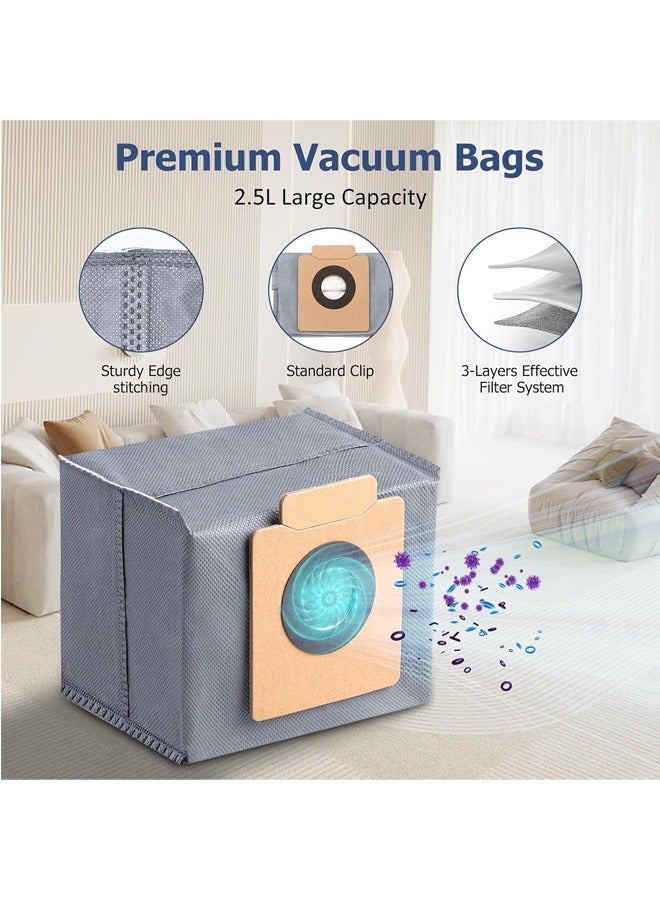 Robot Vacuum Replacement Parts 12 Packs Replacement Parts Vacuum Cleaner Bags Vacuum Mop Pads for  Robot Vacuum Accessories,6 Dust Bags,6 Mop Pads for Robot Vacuum - Image 3